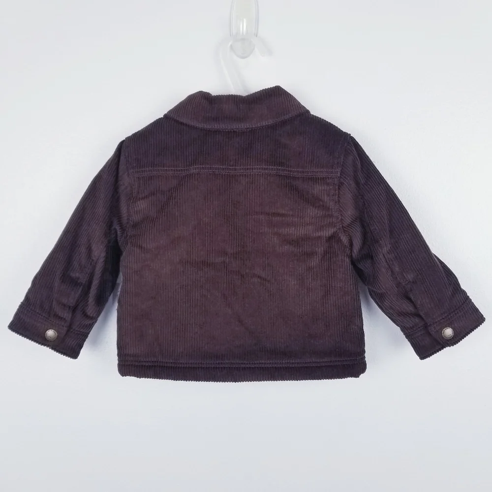 Old Navy #414714 Brown Sherpa-Lined Corduroy Shacket  for Baby NWT 12-18 Months